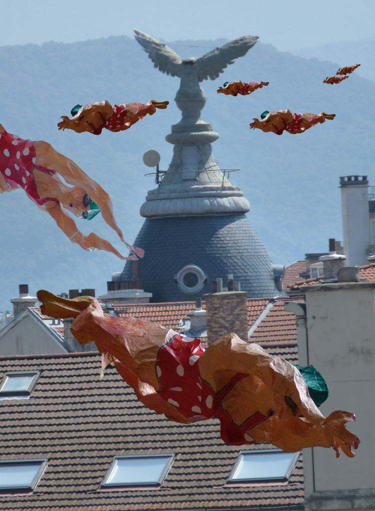 Le voyage d'Inge. Carte postale numérique. 2014