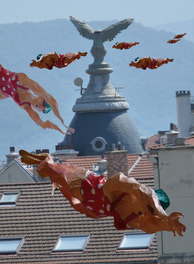 Le voyage d'Inge. Carte postale numérique. 2014